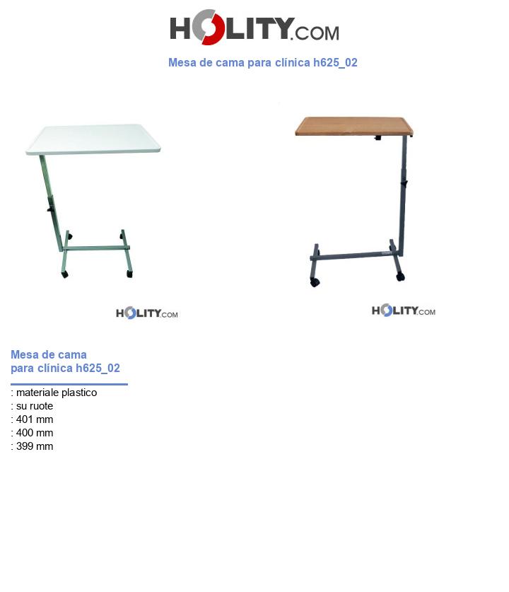 Mesa de cama para clínica h625_02