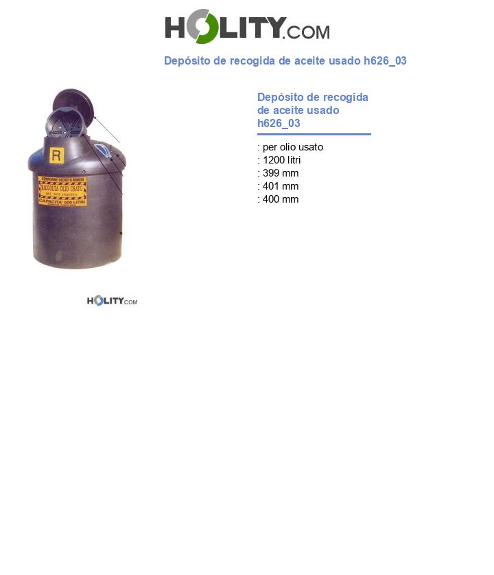 Depósito de recogida de aceite usado h626_03