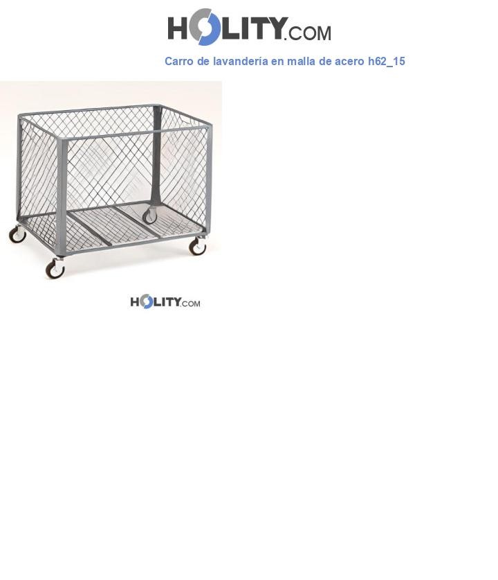Carro de lavandería en malla de acero h62_15