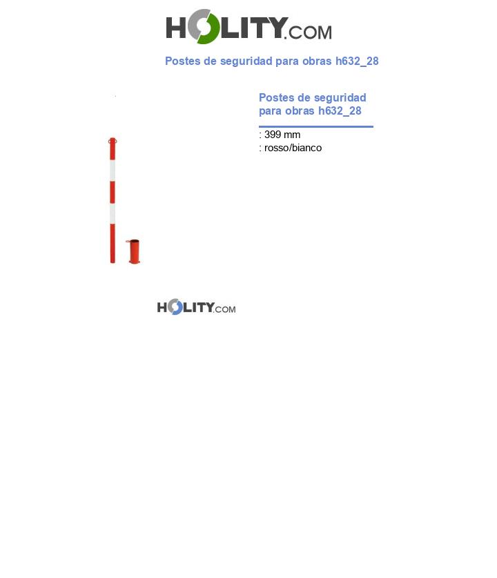 Postes de seguridad para obras h632_28