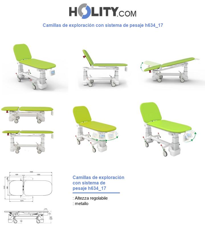 Camillas de exploración con sistema de pesaje h634_17