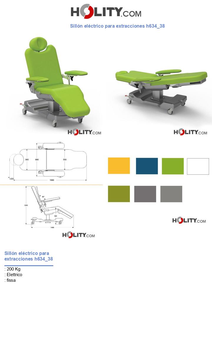 Sillón eléctrico para extracciones h634_38