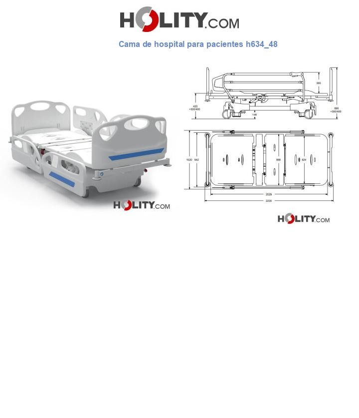 Cama de hospital para pacientes h634_48