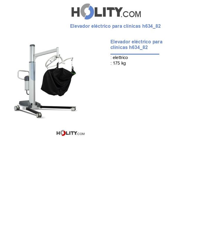Elevador eléctrico para clínicas h634_82