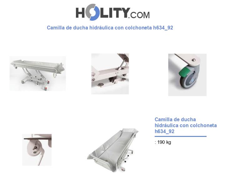Camilla de ducha hidráulica con colchoneta h634_92