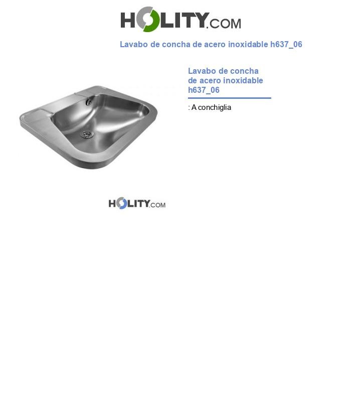 Lavabo de concha de acero inoxidable h637_06