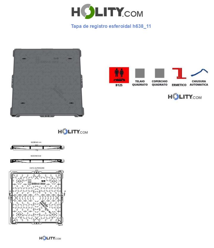 Tapa de registro esferoidal h638_11