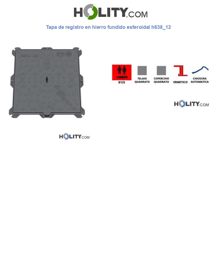 Tapa de registro en hierro fundido esferoidal h638_12