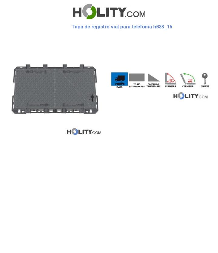Tapa de registro vial para telefonía h638_15