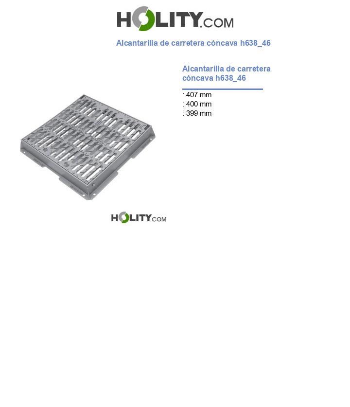 Alcantarilla de carretera cóncava h638_46
