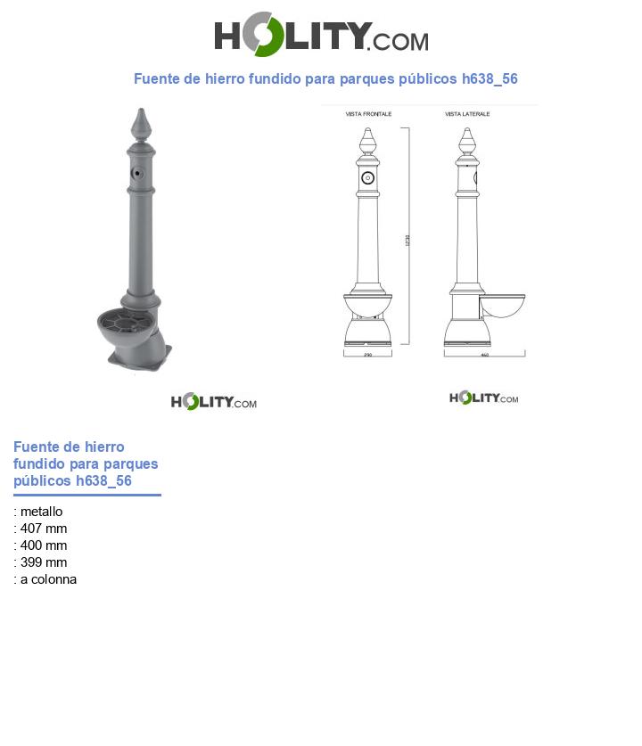 Fuente de hierro fundido para parques públicos h638_56