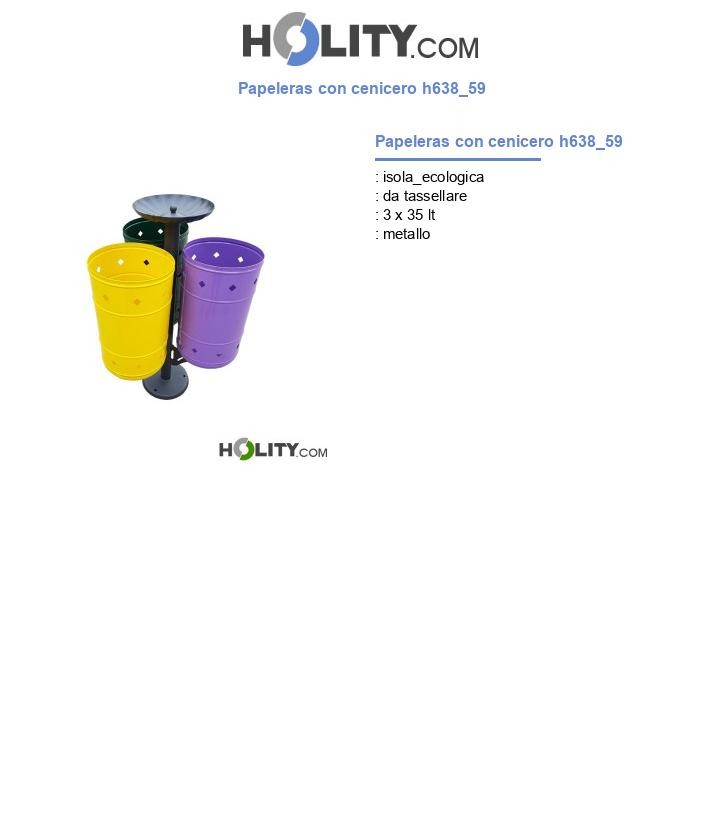 Papeleras con cenicero h638_59