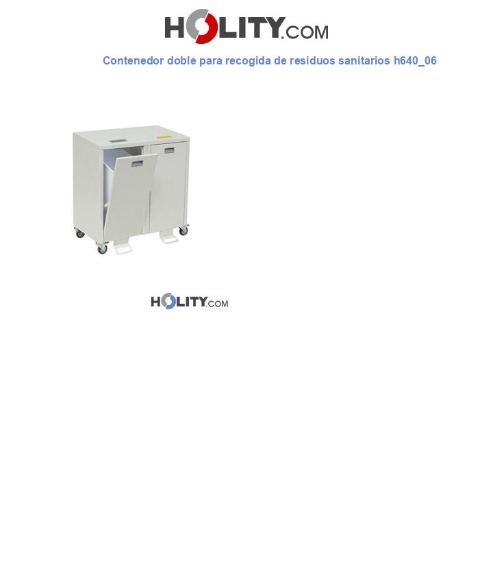 Contenedor doble para recogida de residuos sanitarios h640_06