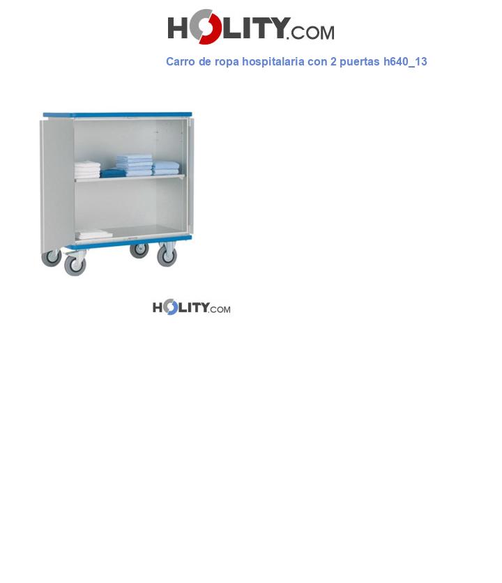 Carro de ropa hospitalaria con 2 puertas h640_13