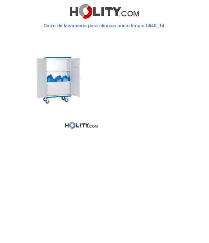 Carro de lavandería para clínicas sucio limpio h640_14