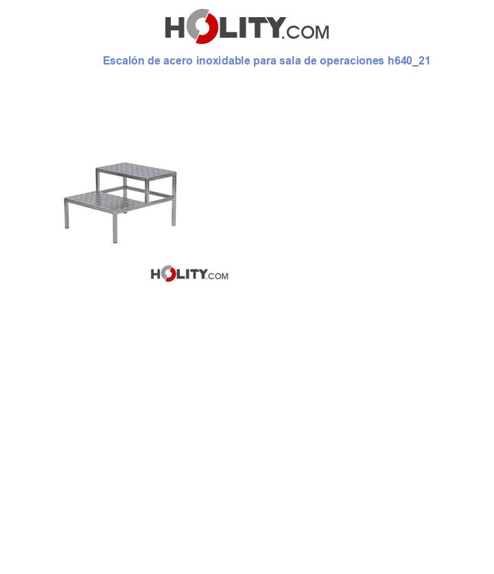 Escalón de acero inoxidable para sala de operaciones h640_21