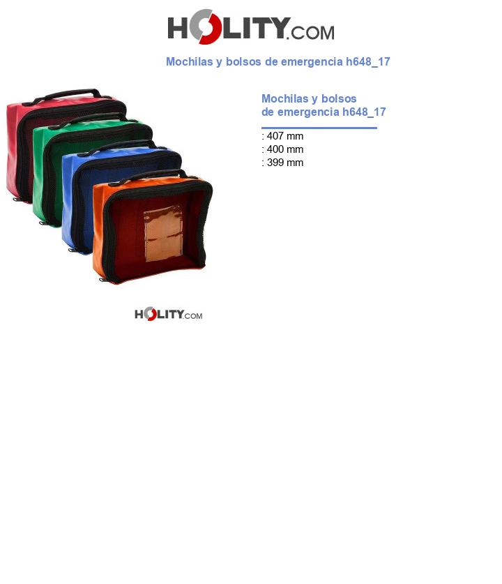 Mochilas y bolsos de emergencia h648_17