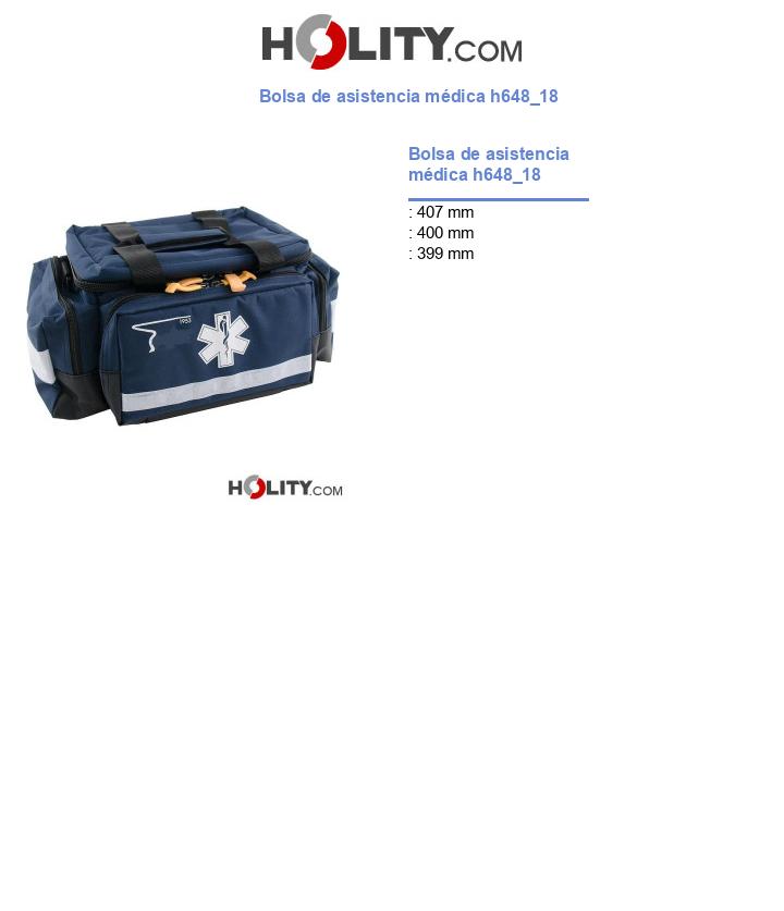 Bolsa de asistencia médica h648_18