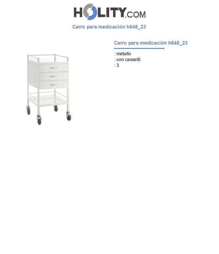 Carro para medicación h648_23