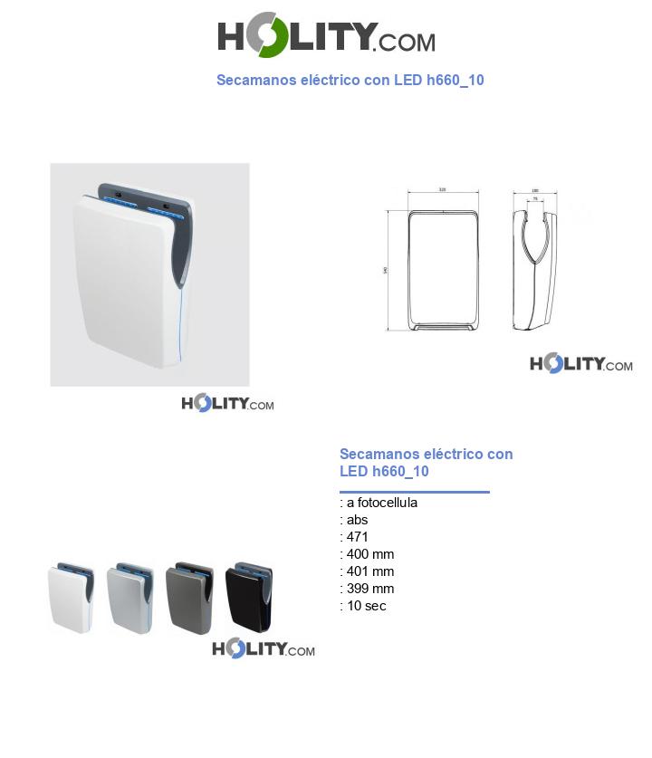 Secamanos eléctrico con LED h660_10
