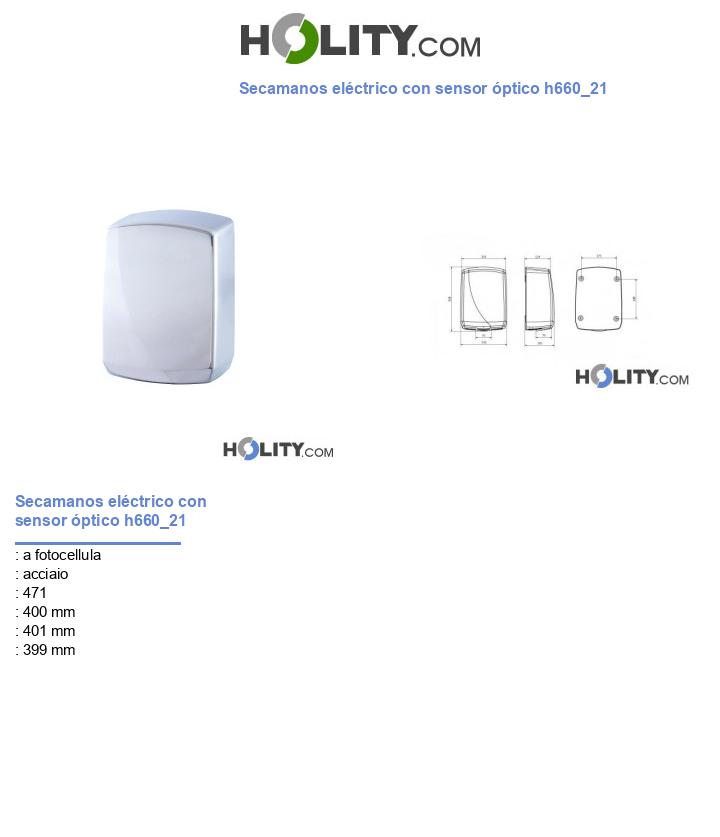 Secamanos eléctrico con sensor óptico h660_21