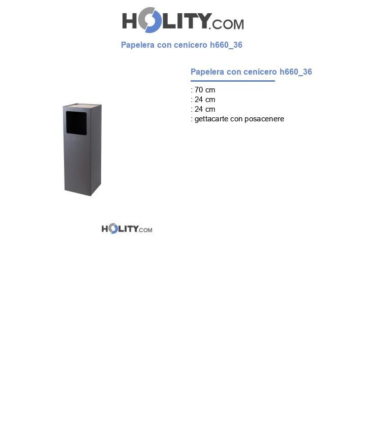Papelera con cenicero h660_36