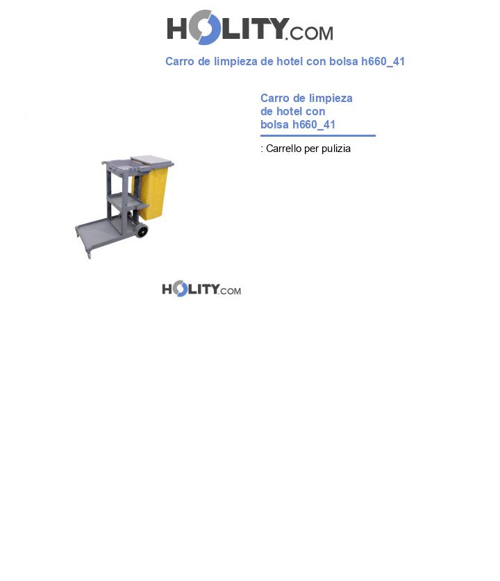 Carro de limpieza de hotel con bolsa h660_41