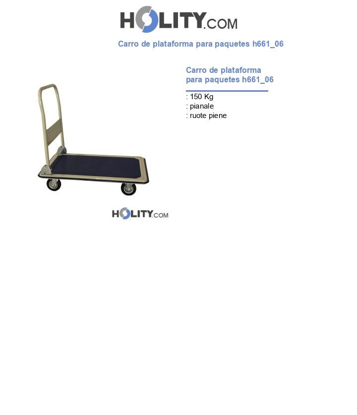 Carro de plataforma para paquetes h661_06
