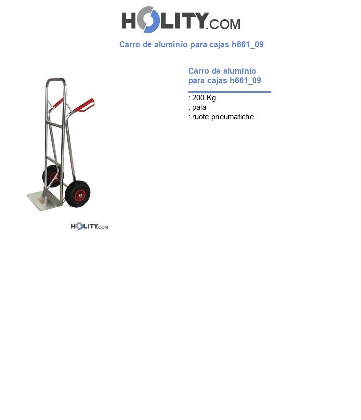Carro de aluminio para cajas h661_09