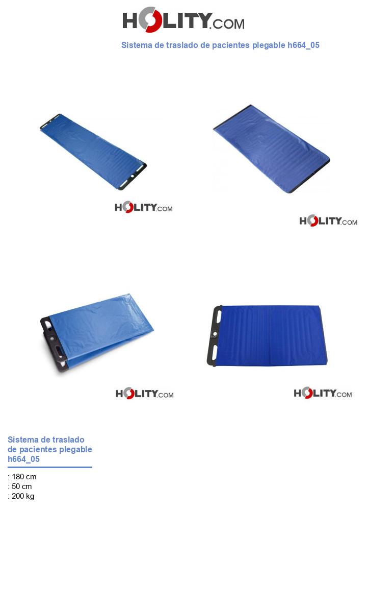 Sistema de traslado de pacientes plegable h664_05