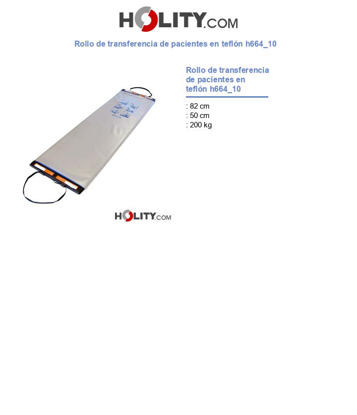 Rollo de transferencia de pacientes en teflón h664_10