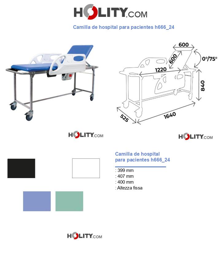 Camilla de hospital para pacientes h666_24