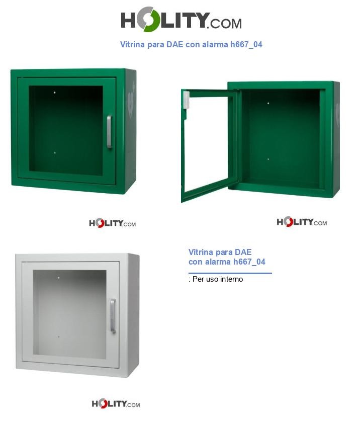 Vitrina para DAE con alarma h667_04