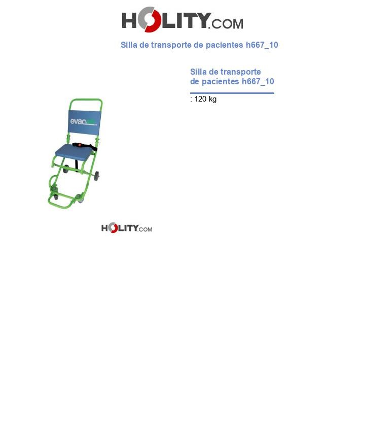 Silla de transporte de pacientes h667_10