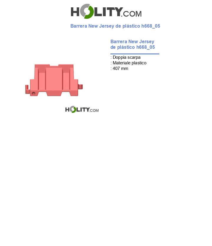 Barrera New Jersey de plástico h668_05