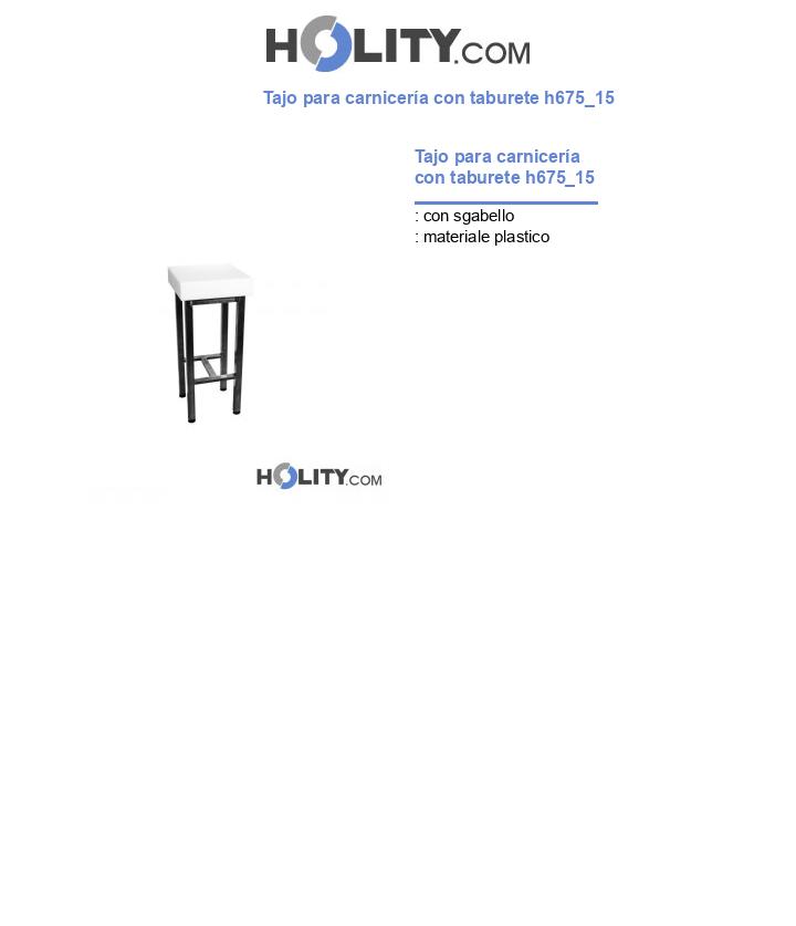 Tajo para carnicería con taburete h675_15