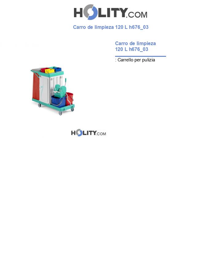 Carro de limpieza 120 L h676_03