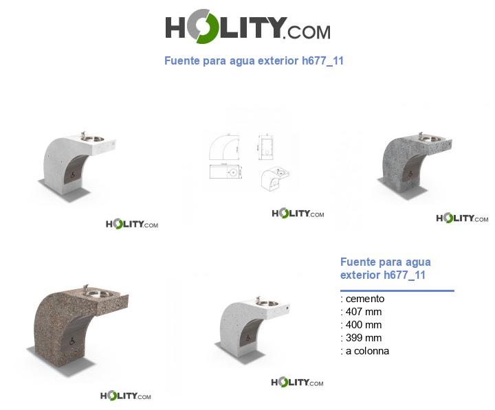 Fuente para agua exterior h677_11