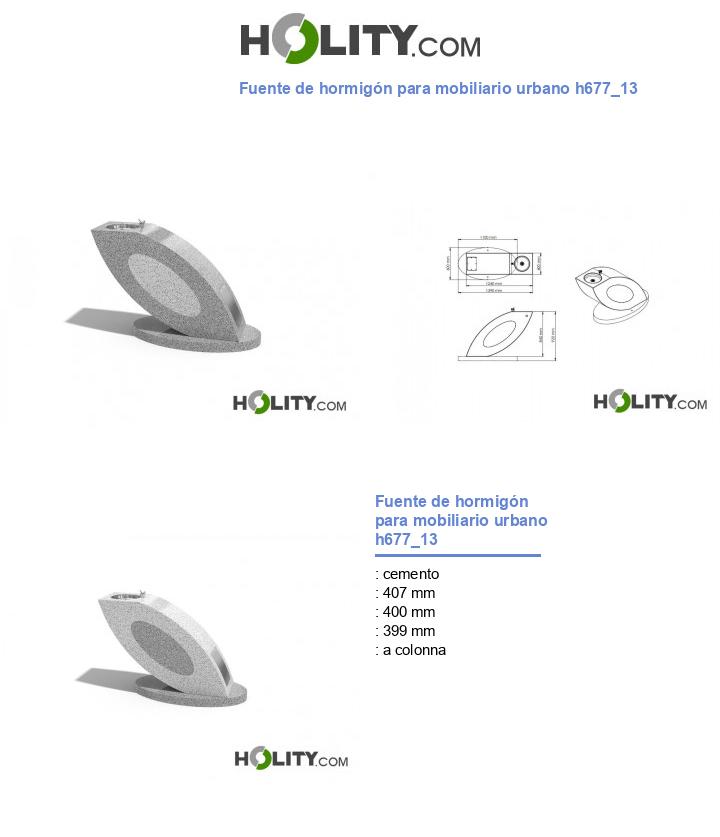 Fuente de hormigón para mobiliario urbano h677_13