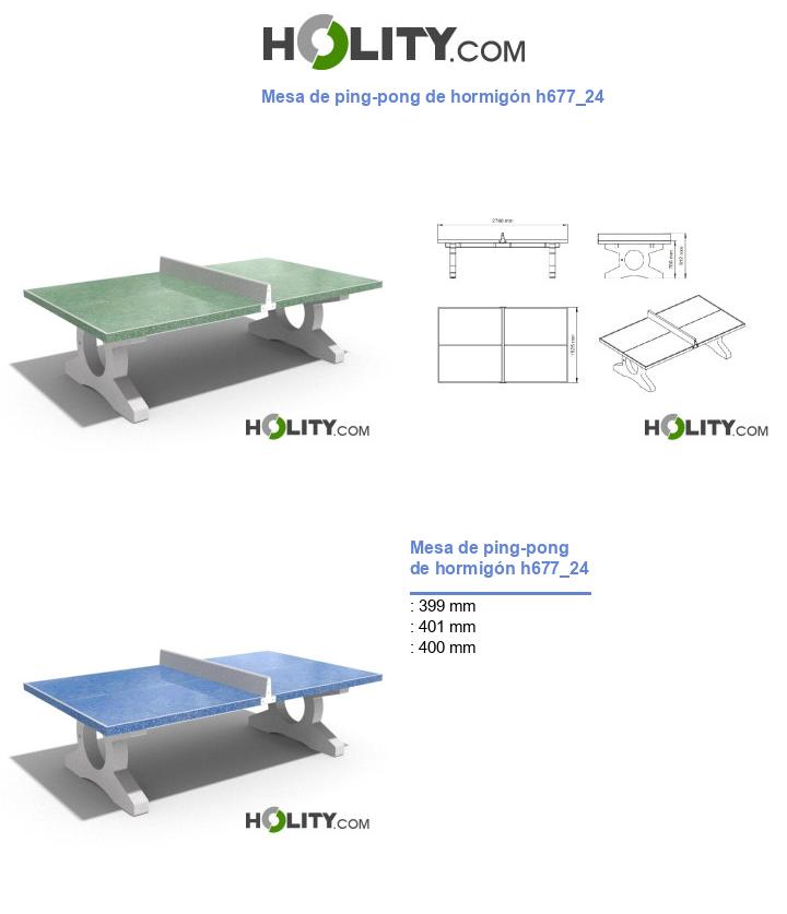 Mesa de ping-pong de hormigón h677_24