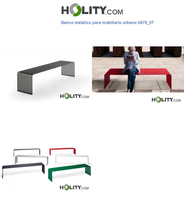 Banco metálico para mobiliario urbano h678_07