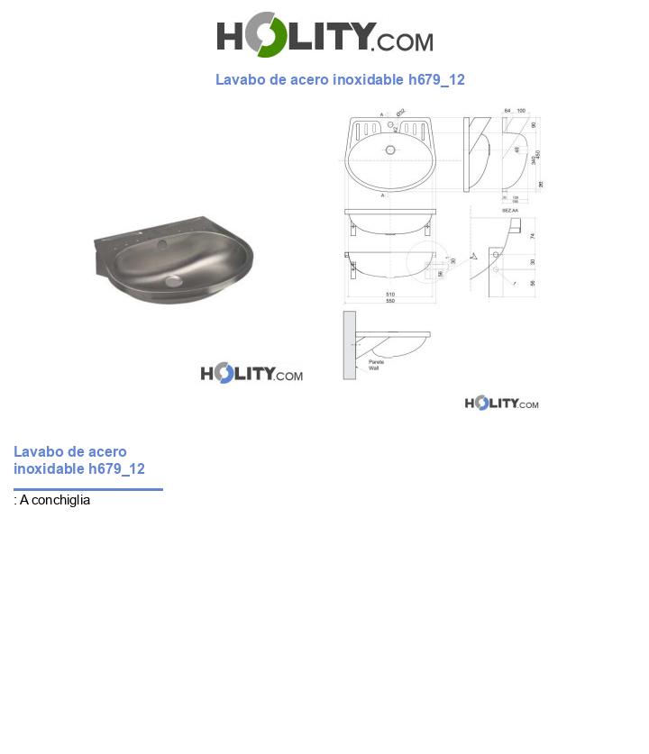 Lavabo de acero inoxidable h679_12