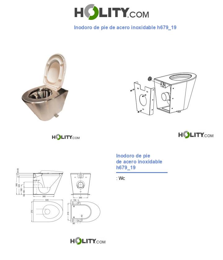 Inodoro de pie de acero inoxidable h679_19