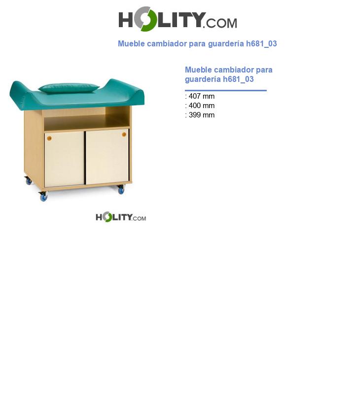 Mueble cambiador para guardería h681_03