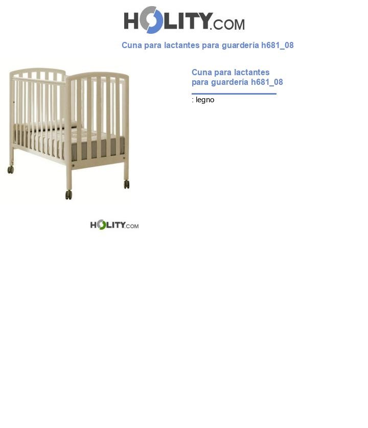 Cuna para lactantes para guardería h681_08