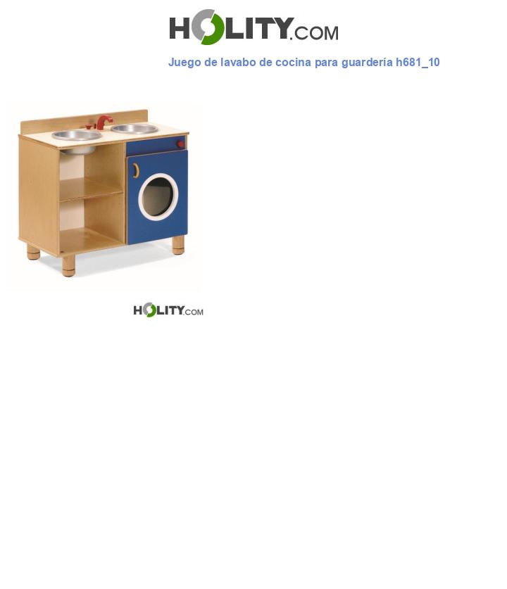 Juego de lavabo de cocina para guardería h681_10