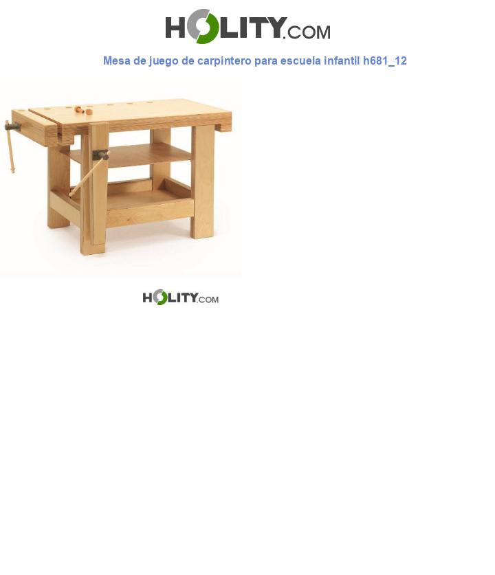 Mesa de juego de carpintero para escuela infantil h681_12