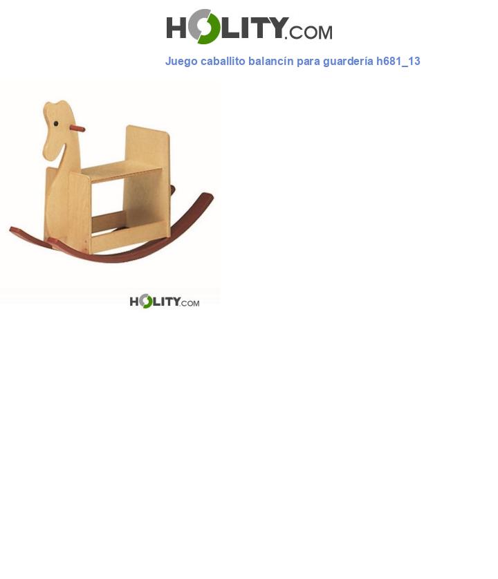 Juego caballito balancín para guardería h681_13
