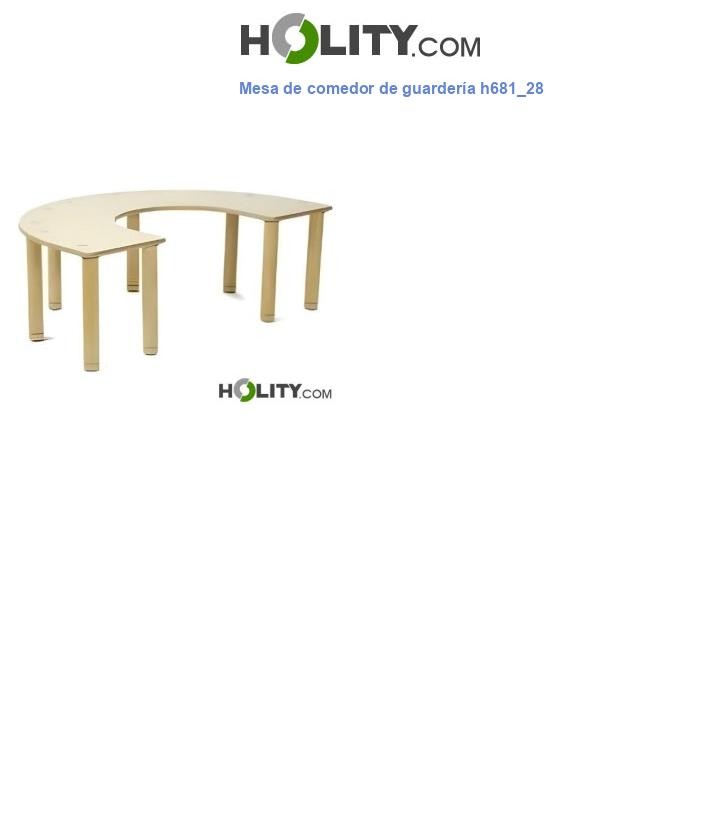 Mesa de comedor de guarderÃa h681_28