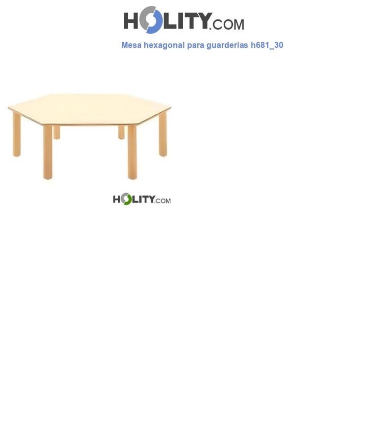 Mesa hexagonal para guarderías h681_30